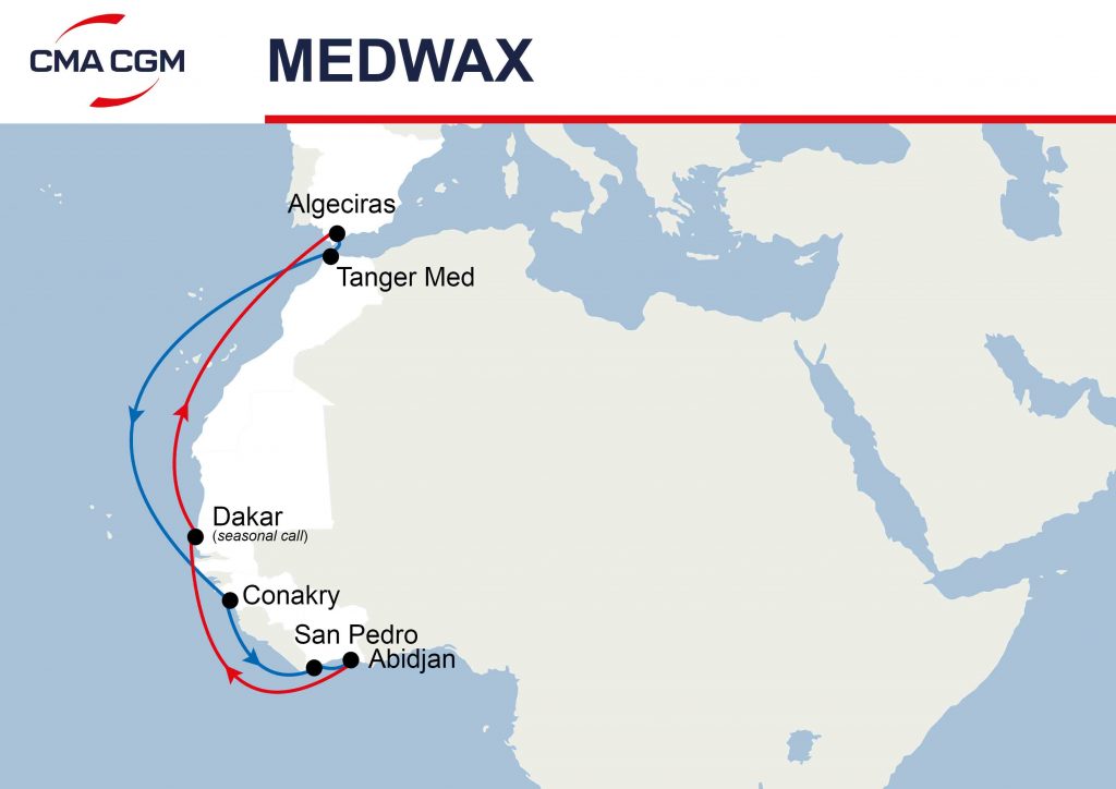 medwax cma cgm service map
