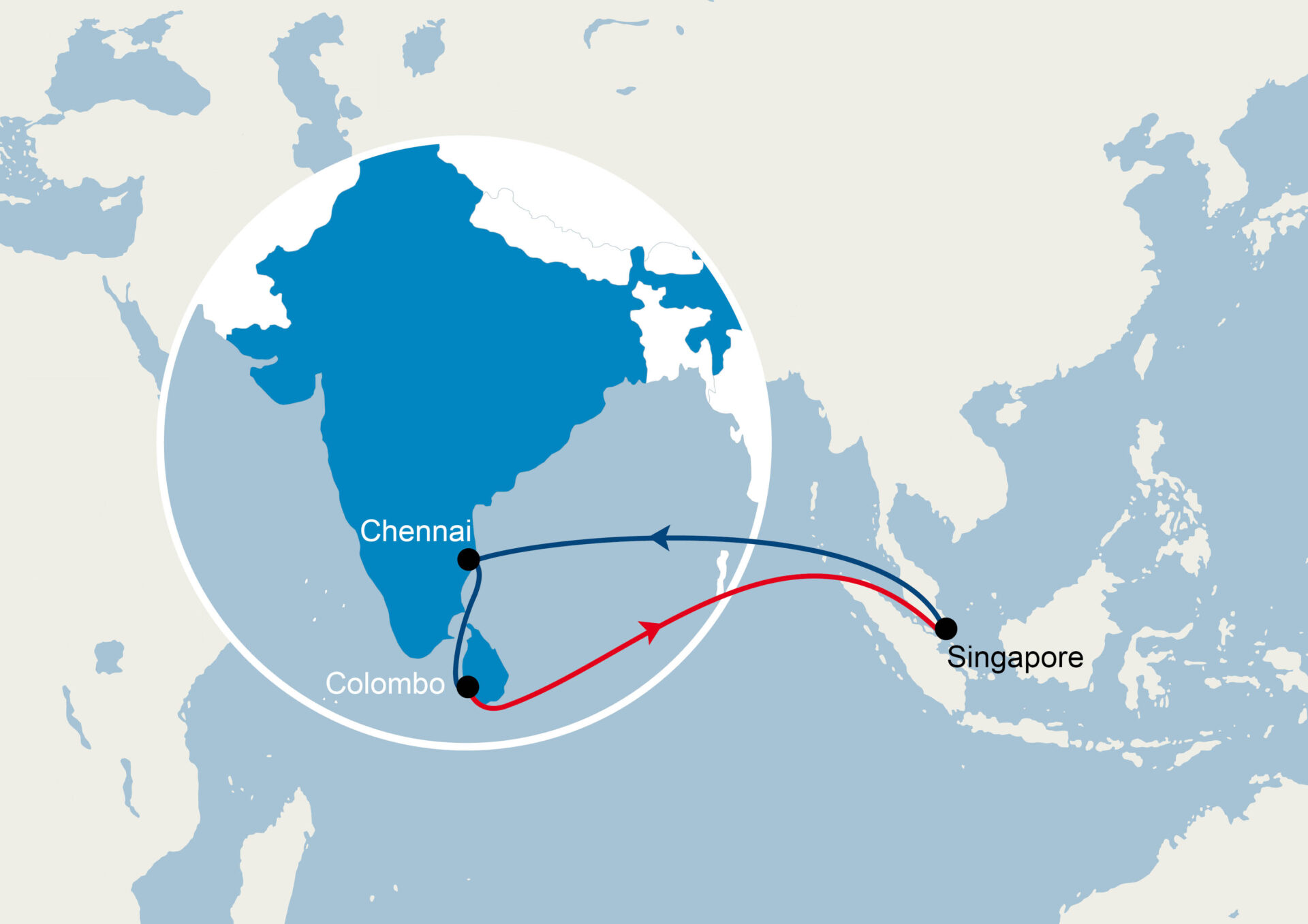 CMA CGM เปิดบริการ IEX2 เชื่อมต่อตรงจาก Singapore สู่ Chennai และ ...