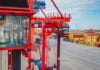 EUROGATE Container Terminal Hamburg Hybrid Konecranes Noell Straddle Carriers