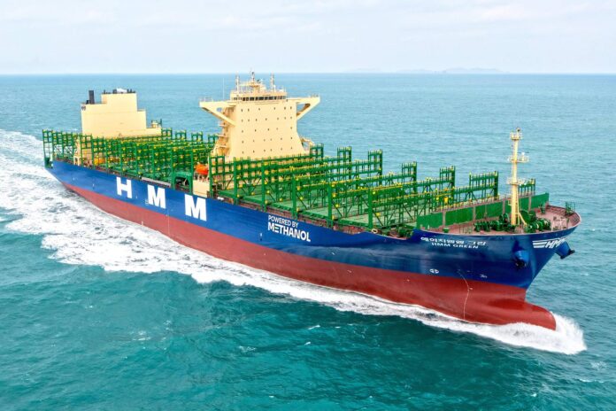 HMM takes delivery of its first methanol-powered containership HMM First Methanol-Powered Containership HMM GREEN
