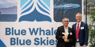Yang Ming Award Blue Whale Emissions Protection U.S. West Coast