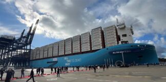 Maersk Dual-Fuel Methanol Vessel "Adrian Mærsk" Rotterdam