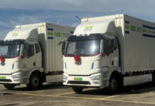 NX Group Four All-Electric Trucks Shanghai