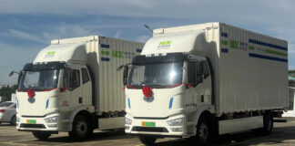 NX Group Four All-Electric Trucks Shanghai