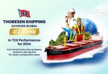Thoresen Shipping Ranks #2 Globally Dry Bulk Performance