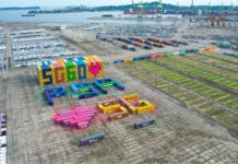 PSA Singapore SG60 Container Display Historic Terminal