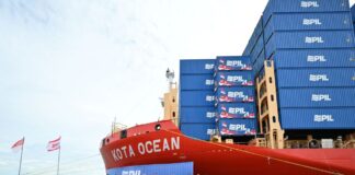 PIL SG60 Branded Container Ship National Day Parade Sponsorship