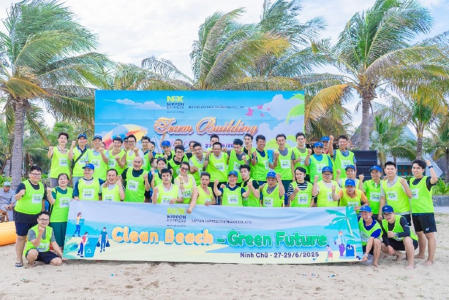 NX Vietnam Staff Unite Beach Cleanup Ninh Chu