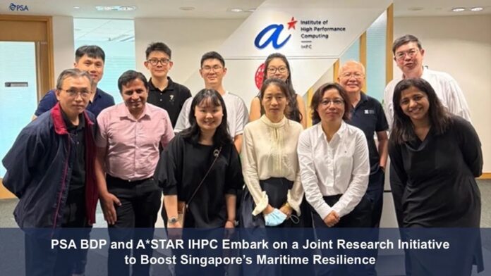 PSA BDP A*STAR IHPC Maritime Resilience AI