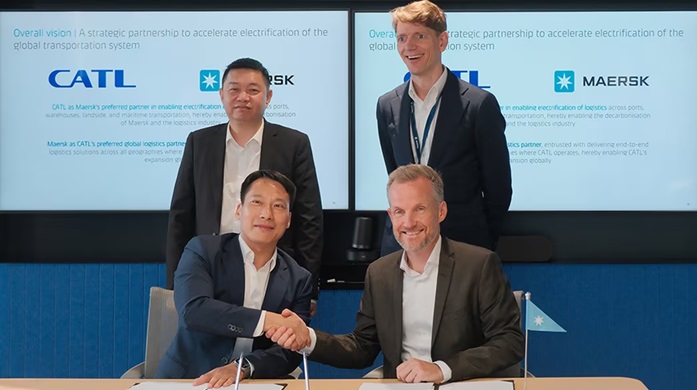Maersk CATL Global Strategic Partnership Supply Chain Electrification