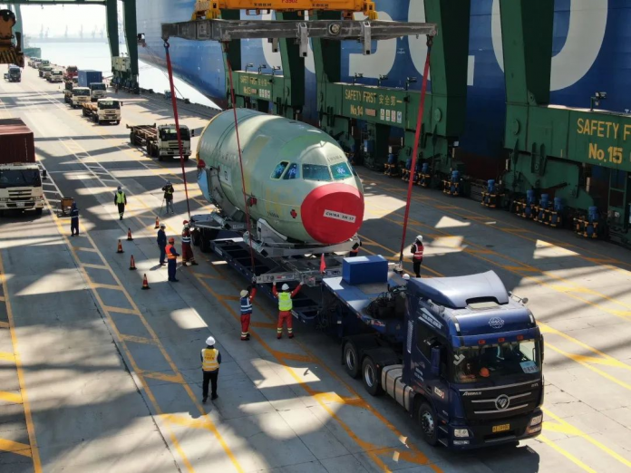 COSCO SHIPPING First Components Second Airbus Assembly Line Tianjin