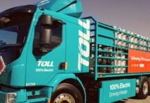 Toll Group and Origin Energy Deploy Electric Rigid Truck for Sustainable LPG Delivery Toll Group Origin Energy Volvo FE Electric Truck Carbon Emissions Brisbane