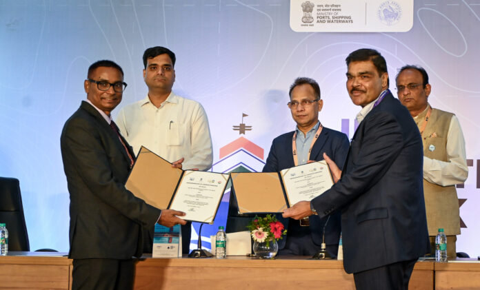 1 December 2025 - Rhenus shared commitment to support India’s Maritime Sector at India Maritime Week 2025 Rhenus Group IWAI India Inland Waterway Logistics