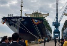 HMM Naming Ceremony Methanol-Powered Containership HMM CLOVER