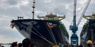 HMM Naming Ceremony Methanol-Powered Containership HMM CLOVER