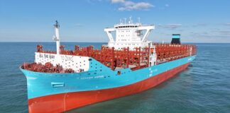 Tangier Maersk Methanol-Enabled 9000 TEU Vessel