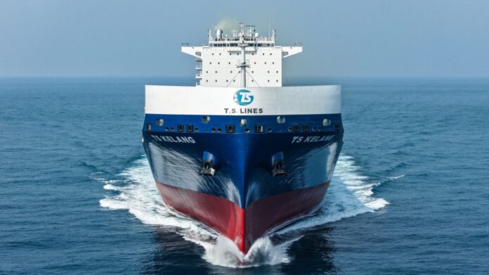 TS Lines Fleet Naming Delivery 7000 TEU TS Kelang