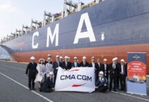 CMA CGM Maiden Call Ocean Rise Express Service Kobe