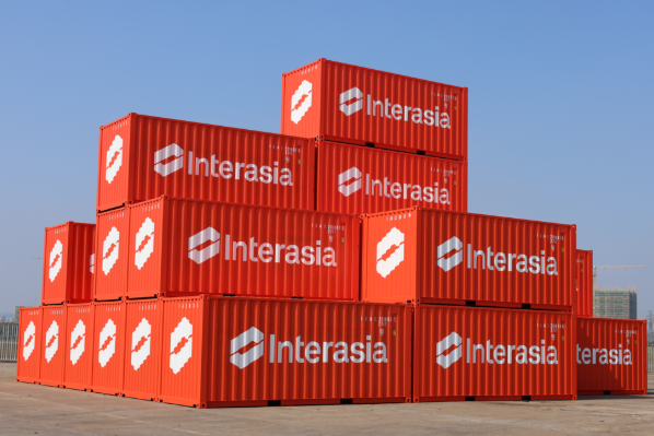 Interasia Lines Red Container Branding