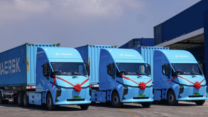 Maersk Electric Heavy-Duty Truck Fleet Shanghai Lin-gang Logistics Centre