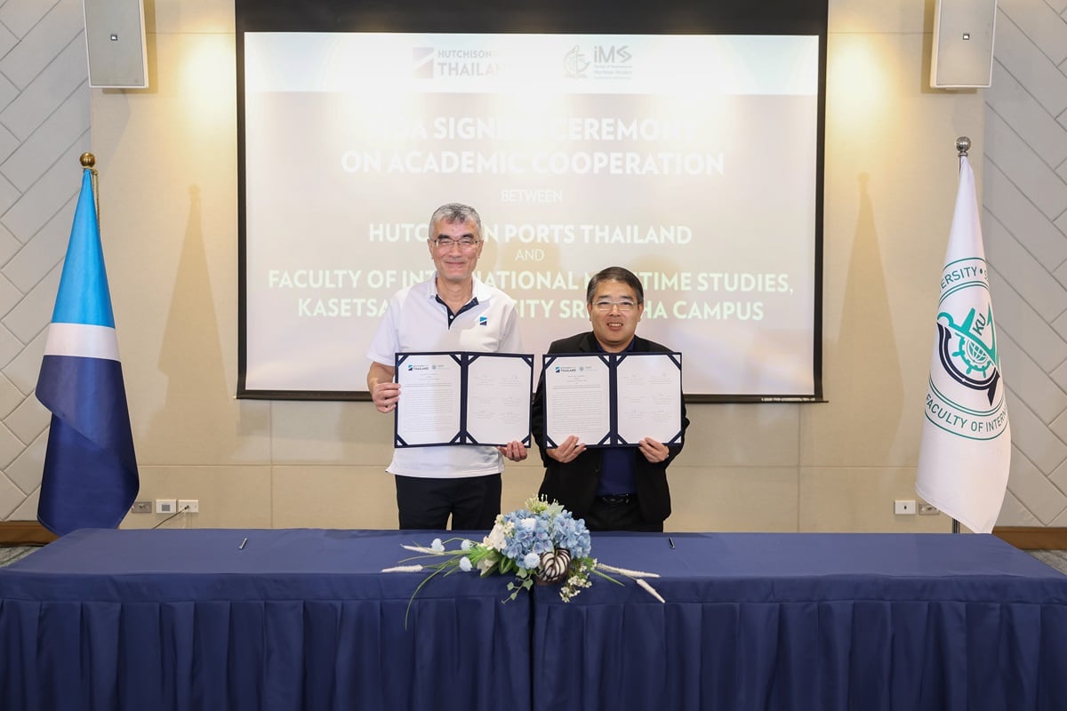 Hutchison Ports Thailand Renews Academic Partnership with Kasetsart University for Third Term