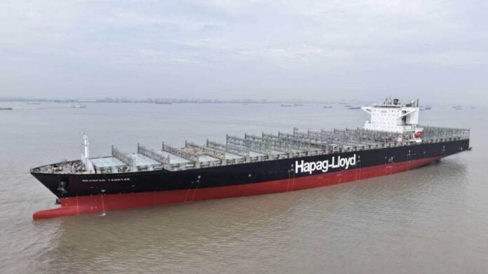 Hapag-Lloyd and Seaspan Complete First Ever 10,100 TEU Methanol Retrofit