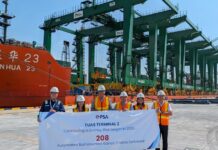 Tuas Port Phase 1 Crane Deployment Final Delivery Automated Rail-Mounted Gantries
