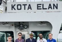 PIL ปฏิบัติการเรือ Kota Elan เข้าเทียบที่ท่าเรือ Singapore ครั้งแรก