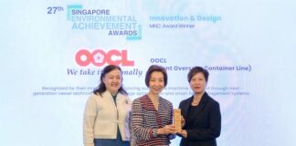 OOCL Receives Two Singapore Environment Achievement Awards