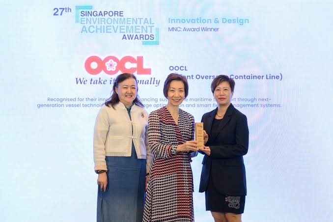 OOCL Receives Two Singapore Environment Achievement Awards