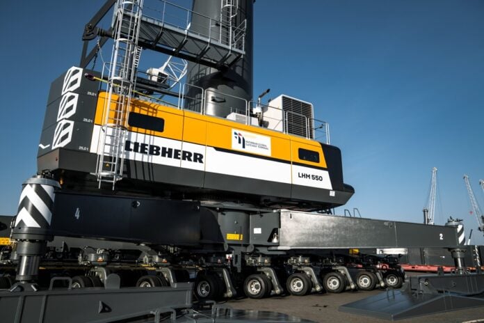 Liebherr LHM 550 Mobile Harbour Crane Operational Debut Patimban Terminal