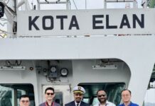 PIL LNG Dual-Fuel Vessel Kota Elan Maiden Call Singapore