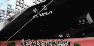 Yang Ming 15500 TEU LNG Dual-Fuel Vessel YM Weight Asia-West Mediterranean MS2 Service